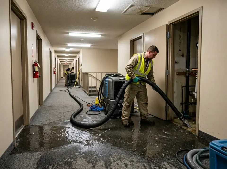 multi-unit-apartment-hallway-f-005 — frequently asked questions, Emergency Burst Pipe Water Extraction & Removal in Muskegon…